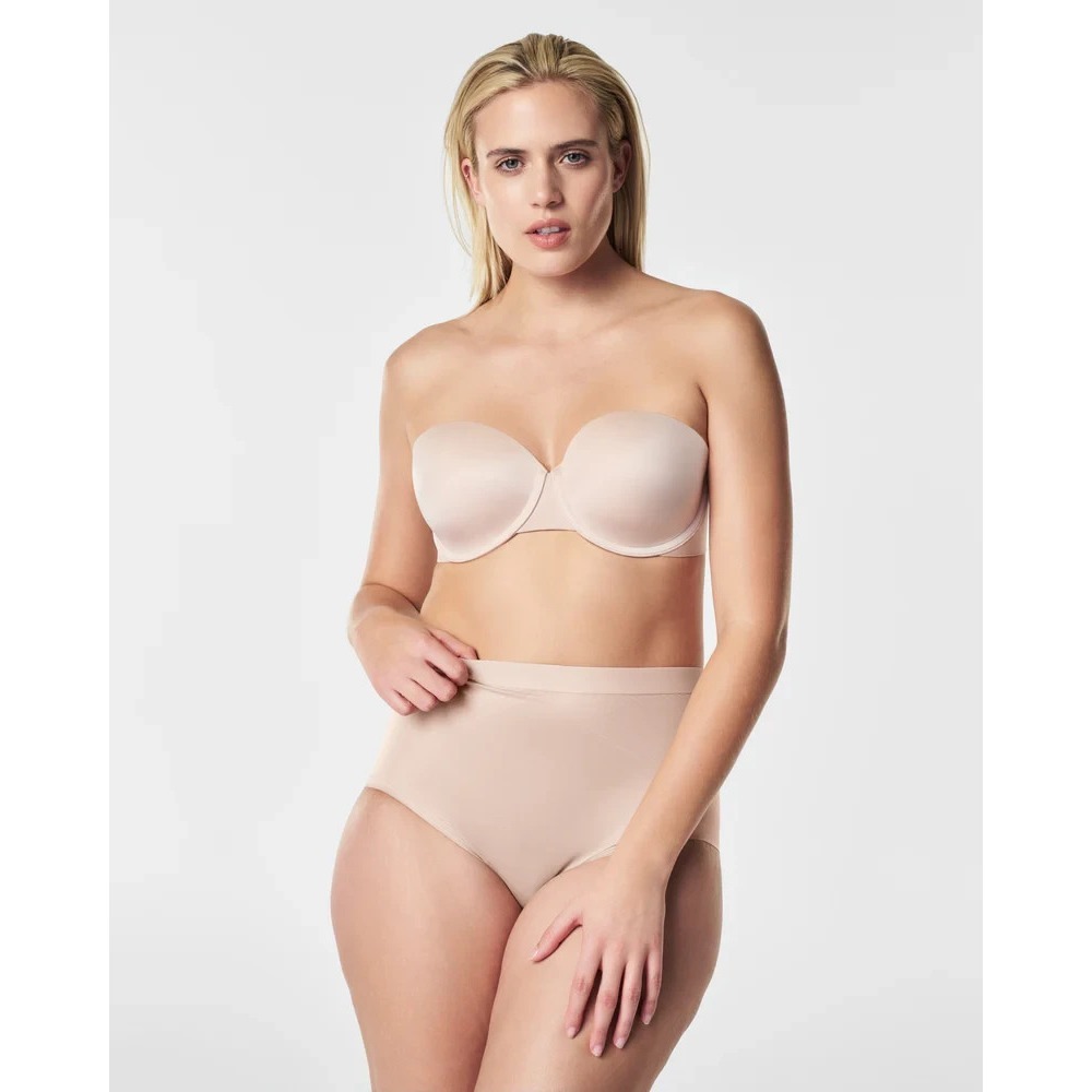 SPANX up for Anything Strapless Bra Champagne Beige Size 36 DD 36DD NEW